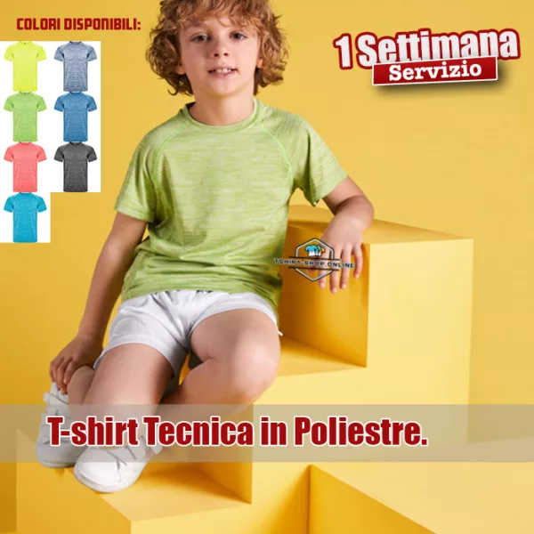 Magliette Techniche Bambino Personalizzate Austin